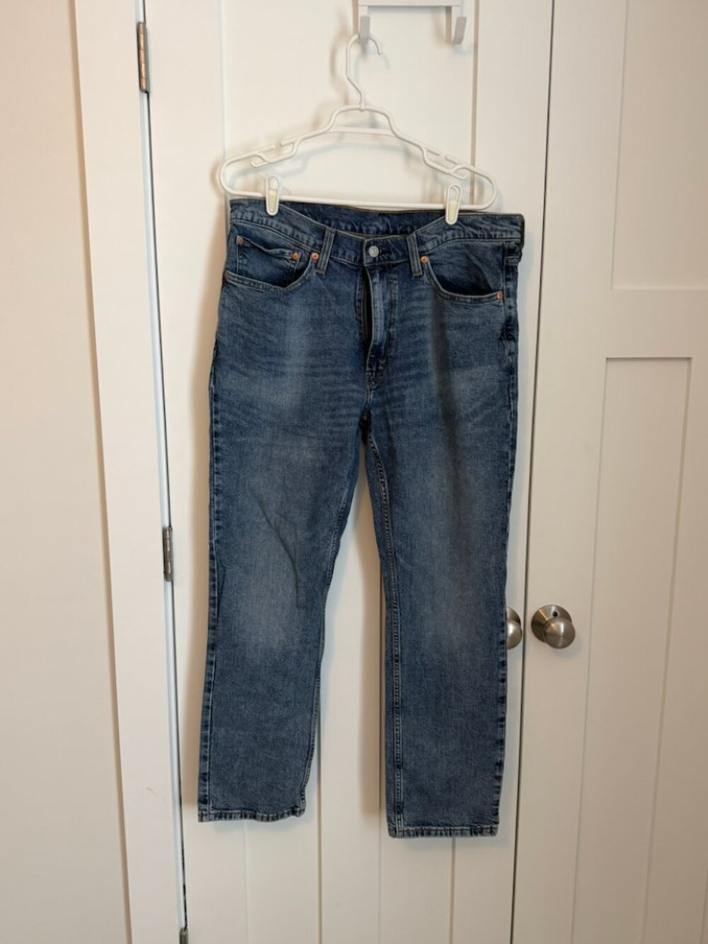 Levi's 514 Straight Fit Jeans Men's 36x30 Medium Wash Denim Pants